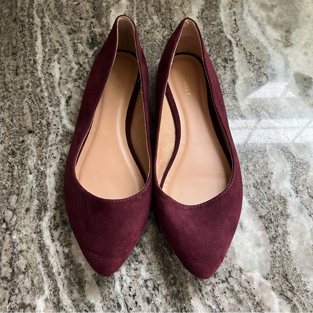Burgundy Ballet Flats